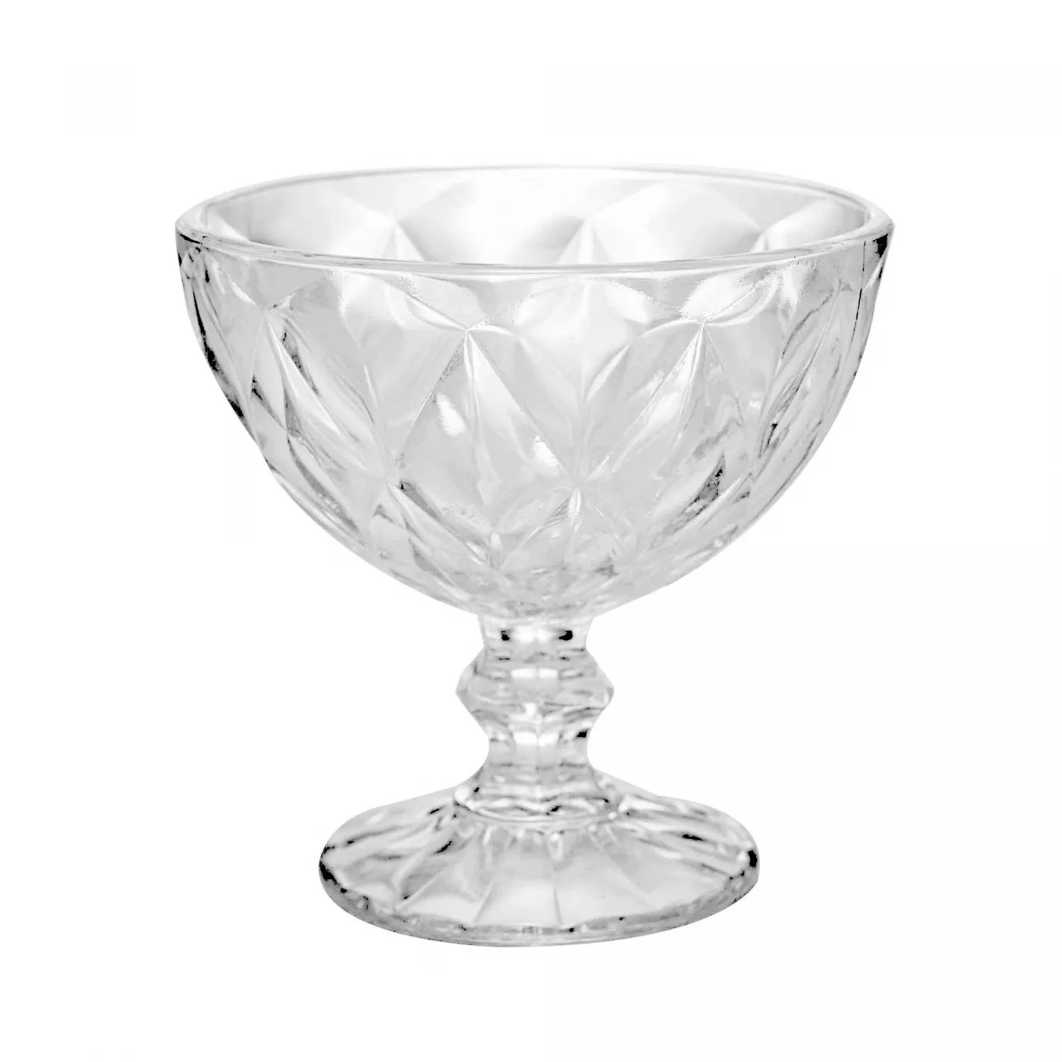 Taça de Sobremesa de Vidro Diamond 250ml - Lyor