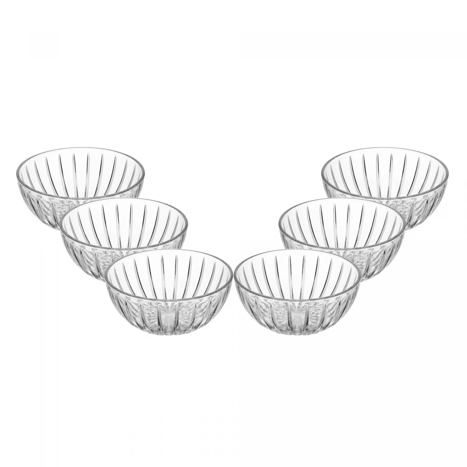 Conjunto 6 Bowls Bangkok 12,5cm x 12,5cm x 6cm Cristal Ecológico - Wolff